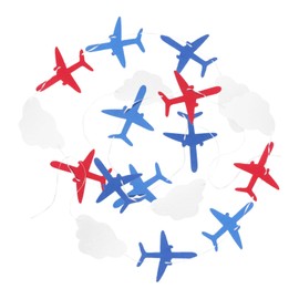 SAFIGLE 2 Sets of Airplane Bunting Birthday Party Banner Baby Birthday Banner Bunting Cartoon Airplane Bunting Hanging Bunting Girl Birthday Decoration