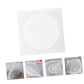 SEWACC 15Pcs Disposable Floor Drain Filter Stickers Blocking Hair Catcher Decals for Bathroom Kitchen and Shower Drain Use and Hygienic