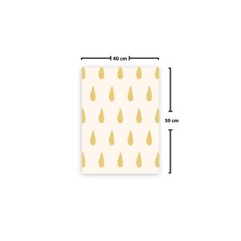 Le Jardin du Lin Bedruckte Baumwoll Taschen mit Kordelzug, Einkaufstasche, Beutel, Stoffsack, Stofftasche, Gemüsesack, Wiederverwendbare, Umweltfreundlich, Mehrzweck, Faltbar, Größe: 40x50 Cm