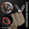 PNPGDYK Pack of 6 Gaming Finger Sleeves with Anti-Sweat Effect