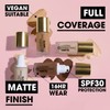 Collection Cosmetics Lasting Perfection Matte Foundation, Full Coverage, 27ml, Nutmeg