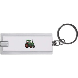 Azeeda 'Green Tractor' Keyring LED Torch (KT00041004)