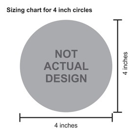 StickerTalk Handicap Reserved Vinyl Sticker, 4 inches by 4 inches