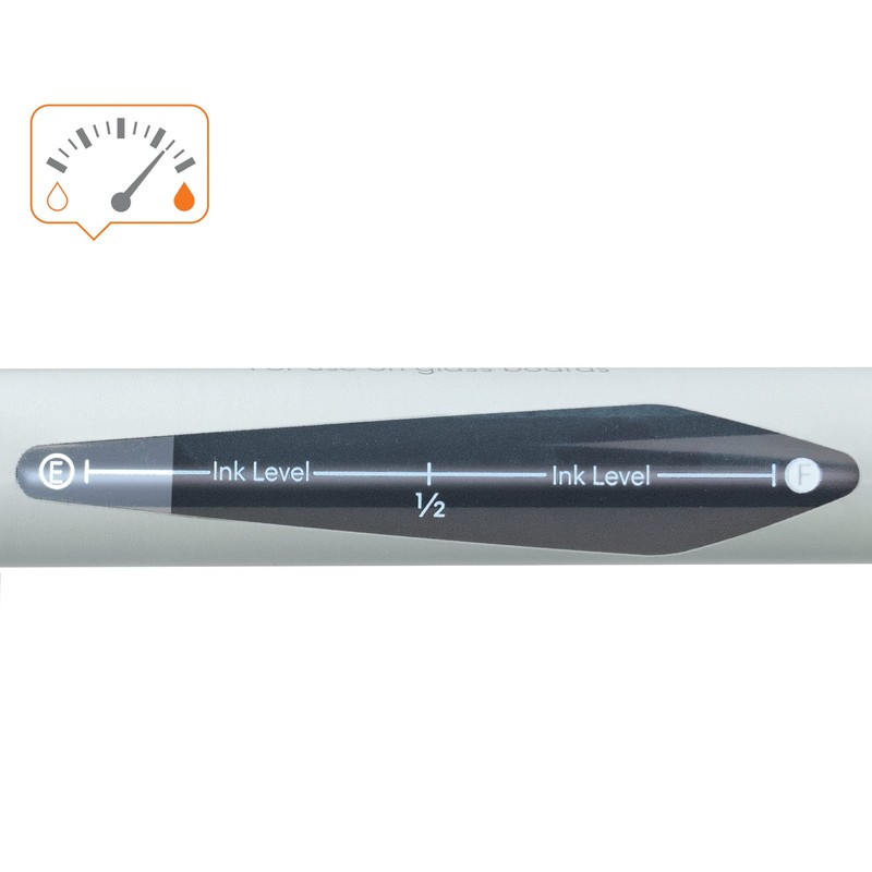 Nobo Liquid Ink Drywipe Whiteboard Pens, 3 mm Bullet Tip,