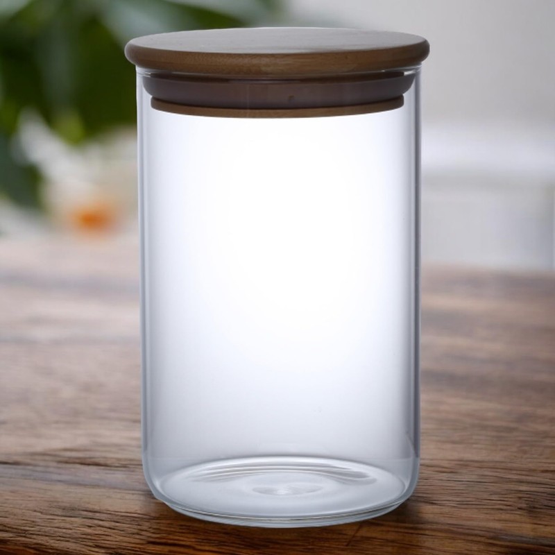 J-kitchens Pickle Container, Heat Resistant Container, Glass, Canister, 3.7 x