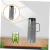 GRIRIW Beverage Kettle with Filter Lid Large Capacity Electroplated Glass