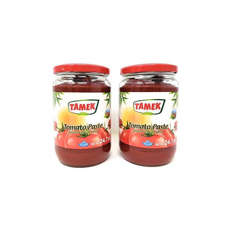 Tamek Tomato Paste Double Concentrate (2 Pack, Total of 1400g)