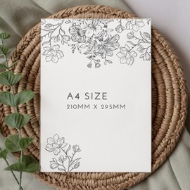 Photo Guest Book Sign for Wedding or Party - Table Decorations with Neutral Floral Design (Snap It, Shake It, Sign It)