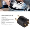 Vinyl Turntable 5 Pin DIN Gold Plated Male Plug Tonearm