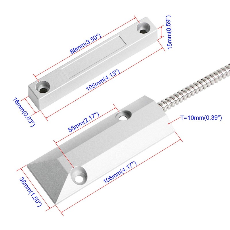 Aoje-Link OC-55 NO Rolling Door Contact Magnetic Reed Switch Alarm