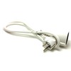 1m 3680W 16A 230V 3x1.5mm Extension Lead White H05VV-F.BL