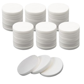 EDOBLUE 48 PCS White Makeup Sponges, Makeup Sponge Round Foam Pads, Compact Face Powder Puffs, Beauty Foundation Powder Mixer for All Skin Types, Both Wet and Dry