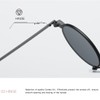 Kimorn Sunglasses Small Round Metal Frame Oval Candy Colours Unisex