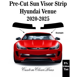 American Made Films Pre-cut Sun Visor Strip 5% Limo Window Tint For 2020 - 2024 2025 Hyundai Venue