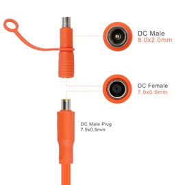 KSK DC7909 to DC8020 Adapter Connectors,DC7909 Female to DC8020 Male Adapter, Compatible with Jackery Explorer 600 Plus/880/1000/1500/2000/3000 Pro&100W-200W Solar Panels,1 Pack