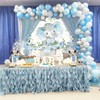 Sensfun Elephant Boy Baby Shower Backdrop, Blue Floral Elephant Baby