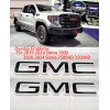 Auto Front Rear Black White Emblem Overlay 2019-2024 GMC Sierra