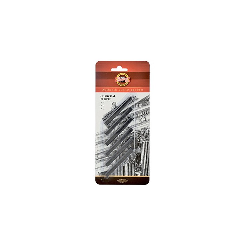 Koh-I-Noor FA8683 Gioconda Artist Charcoal Blocks, 6-Pack
