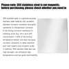 304 Stainless Steel Sheet - 12" X 8" X 1/8"