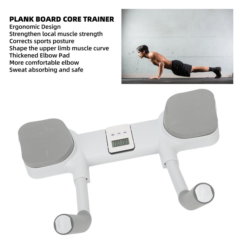 Plank Board Core Trainer Timing Display Angle Adjustable Slip Resistant