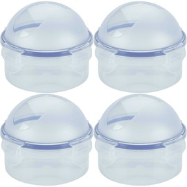 Lock & Lock, Onion Lemon Case, No BPA, Water Tight, Food Container, 1.25-cup, 10-oz, Pack of 4, HPL932A