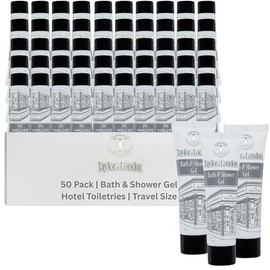 Taylor of London Sloane Street 30ml Bath & Shower Gel Tube, box of 50x30ml Ideal for Hotels, Airbnb & Holiday Lets | Hotel Welcome Packs, mini toiletries, travel shower gel (Bath & Shower Gel)
