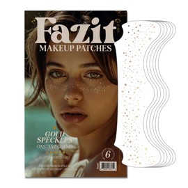 Fazit Makeup Patches - Gold Speckles - Glow Up Make-Up Patches - Cute Glitter Makeup Accessories for Women - Cosmetic Glitter for Face