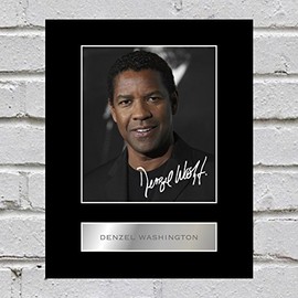Denzel Washington Signed Mounted Photo Display
