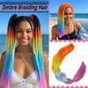 3 Packs Ombre Braiding Hair Extensions 24 Inch 4 Tone