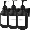 Ezebesta Soap Dispenser with Wall Mount 500 ml Black Pump