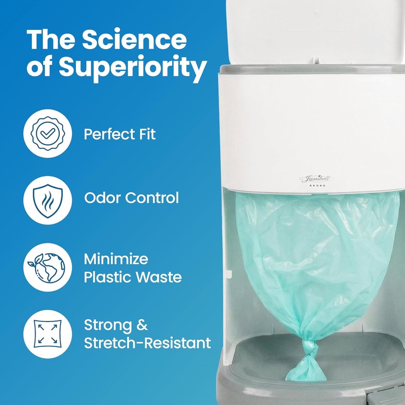 Janibell Akord 330 Adult Diaper Pail Refill Liners, 2 Count