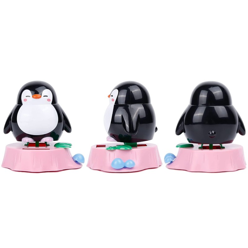 YGMONER Penguin Solar Dancing Toy Animal Solar Powered Shaking Dolls