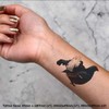4 x 'Lek Black Grouse' Temporary Tattoos - Water Resistant,