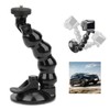 Motion Camera Goose Neck Suction Cup Adapter Expansion Bracket for