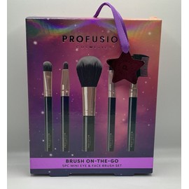 Profusion Cosmetics Euphoric Glam Brush On The Go Holiday Glam Essentials 5pcs