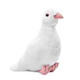 lilizzhoumax Pigeon Cuddly Toy 23 cm / 9 inches, Simulated Animal Pigeon Plush Toy, Kawaii Cuddly Toy Bird, Realistic Dove Plush Toy for Wild Animals, Gift for Friends and Children