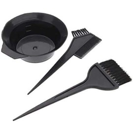 Hair Dye Set Colouring Tint Tool Brush (4 Pcs) Kit and Bleach Mixing Bowl Set Double sided Coloring Comb and Hair Dyeing Applicator - Professional Hairdressing & Highlighting Kit