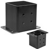 TPSKHE 2 PCS 6"x 6"Post Base with 1” Rise, Heavy