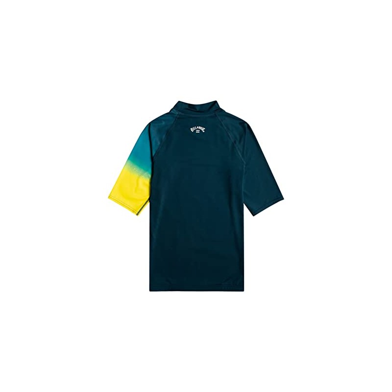 Billabong™ Contrast C4MY60BIP2 Short Sleeve Rash Guard with UPF 50