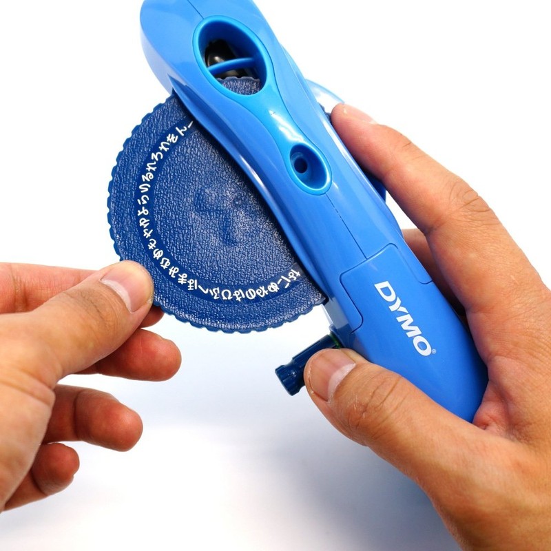 DYMO Dymo Tape Writer M-1595 Hiragana, Katakana, Alphabet, Numbers Blue