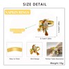 Davifina Napkin Rings set of 6 Gold Hummingbird Napkin Rings