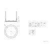 Royal Electric Corporation DL061 Bathroom Lighting Cover, Downlight Frame Cover,