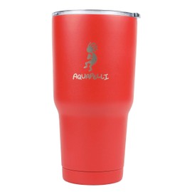 Aquapelli Vacuum Insulated Travel Tumbler, 28 Ounces, Pompeian Red