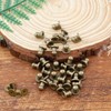 Moicstiy 100Set 5mm Round Head Button Studs Bronze Button Stud