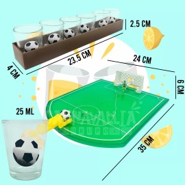 Grupo Carnavallia Juego Shots Mini Futbolito Soccer Caballitos Fiesta Drinks