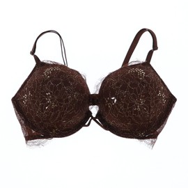 Victoria's Secret Bra Bombshell Add 2 Cups Shimmer Lace (34D, Brown)