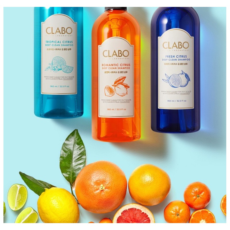 CLABO 딥클린 샴푸 트로피칼 시트러스, 960ml, 2개 CLABO Deep Clean