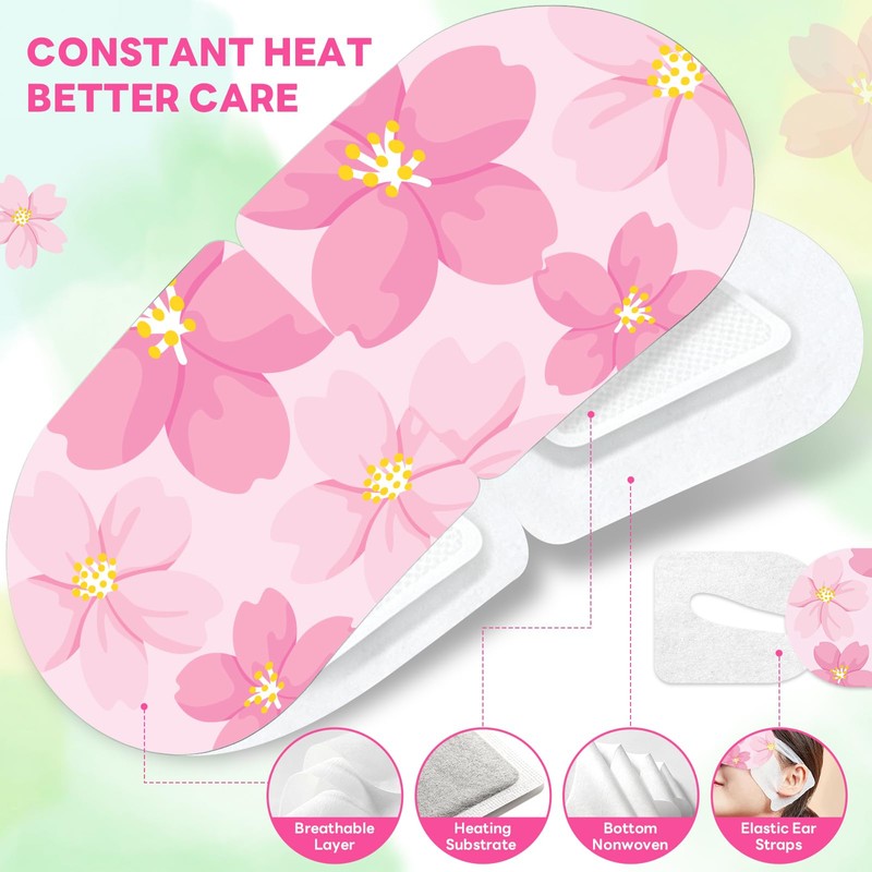 24 Pack Steam Eye Masks Disposable, Self Heating Eye Mask
