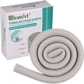 Ultrassist Tubular Foam Toe/Finger Sleeve with Overlap Small 5/8" Inch Diameter
