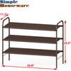 Simple Houseware 3-Tier Shoe Rack Storage Organizer, Bronze – Space-Saving